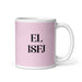 El ISFJ The Defender MBTI Personality Funny Home Office Work Coffee Mug Mexican Spanish Pride Gift White Glossy Cup Light Pink Card Mug Mexicada 11 oz