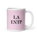 La ENTP The Debater MBTI Personality Funny Home Office Work Coffee Mug Mexican Spanish Pride Gift White Glossy Cup Light Pink Card Mug Mexicada 11 oz