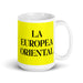 La Europea Oriental The Eastern European Funny Home Office Work Coffee Mug Mexican Spanish Pride Gift White Glossy Cup Yellow Card Mug Mexicada 15 oz