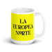 La Europea Norte The Northern European Funny Home Office Work Coffee Mug Mexican Spanish Pride Gift White Glossy Cup Yellow Card Mug Mexicada 15 oz