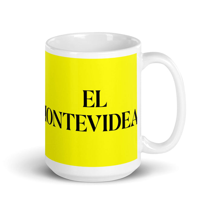 El Montevideano The Montevideo Resident Funny Home Office Work Coffee Mug Mexican Spanish Pride Gift White Glossy Cup Yellow Card Mug Mexicada 15 oz