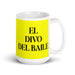 El Divo Del Baile The Dance Diva Funny Home Office Work Coffee Mug Mexican Spanish Pride Gift White Glossy Cup Yellow Card Mug Mexicada 15 oz