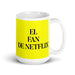 El Fan De Netflix The Netflix Fan Funny Home Office Work Coffee Mug Mexican Spanish Pride Gift White Glossy Cup Yellow Card Mug Mexicada 15 oz