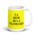 La Geek De La Tecnología The Tech Geek Funny Home Office Work Coffee Mug Mexican Spanish Pride Gift White Glossy Cup Yellow Card Mug Mexicada 15 oz