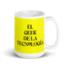 El Geek De La Tecnología The Tech Geek Funny Home Office Work Coffee Mug Mexican Spanish Pride Gift White Glossy Cup Yellow Card Mug Mexicada 15 oz