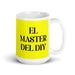 El Master Del Diy The Diy Master Funny Home Office Work Coffee Mug Mexican Spanish Pride Gift White Glossy Cup Yellow Card Mug Mexicada 15 oz