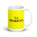 El Vocero The Spokesperson Funny Home Office Work Coffee Mug Mexican Spanish Pride Gift White Glossy Cup Yellow Card Mug Mexicada 15 oz