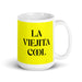 La Viejita Cool The Cool Grandma / Grandpa Funny Home Office Work Coffee Mug Mexican Spanish Pride Gift White Glossy Cup Yellow Card Mug Mexicada 15 oz