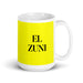 El Zuni The Zuni Funny Home Office Work Coffee Mug Mexican Spanish Pride Gift White Glossy Cup Yellow Card Mug Mexicada 15 oz