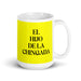 El Hijo De La Chingada The Troublesome One Funny Home Office Work Coffee Mug Mexican Spanish Pride Gift White Glossy Cup Yellow Card Mug Mexicada 15 oz