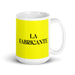 La Fabricante The Manufacturer Funny Home Office Work Coffee Mug Mexican Spanish Pride Gift White Glossy Cup Yellow Card Mug Mexicada 15 oz