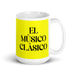 El Músico Clásico The Classical Musician Funny Home Office Work Coffee Mug Mexican Spanish Pride Gift White Glossy Cup Yellow Card Mug Mexicada 15 oz