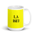 La ISFJ The Defender MBTI Personality Funny Home Office Work Coffee Mug Mexican Spanish Pride Gift White Glossy Cup Yellow Card Mug Mexicada 15 oz