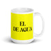 El De Agua The Water Sign Funny Home Office Work Coffee Mug Mexican Spanish Pride Gift White Glossy Cup Yellow Card Mug Mexicada 15 oz