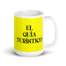 El Guía Turístico The Tour Guide Funny Home Office Work Coffee Mug Mexican Spanish Pride Gift White Glossy Cup Yellow Card Mug Mexicada 15 oz