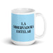 La Observadora Estelar The Star Observer Funny Home Office Work Coffee Mug Mexican Spanish Pride Gift White Glossy Cup Sky Blue Card Mug Mexicada 15 oz