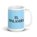 El Finlandés The Finnish Funny Home Office Work Coffee Mug Mexican Spanish Pride Gift White Glossy Cup Sky Blue Card Mug Mexicada 15 oz