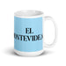 El Montevideano The Montevideo Resident Funny Home Office Work Coffee Mug Mexican Spanish Pride Gift White Glossy Cup Sky Blue Card Mug Mexicada 15 oz