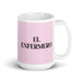 El Enfermero The Nurse Funny Home Office Work Coffee Mug Mexican Spanish Pride Gift White Glossy Cup Light Pink Card Mug Mexicada 15 oz