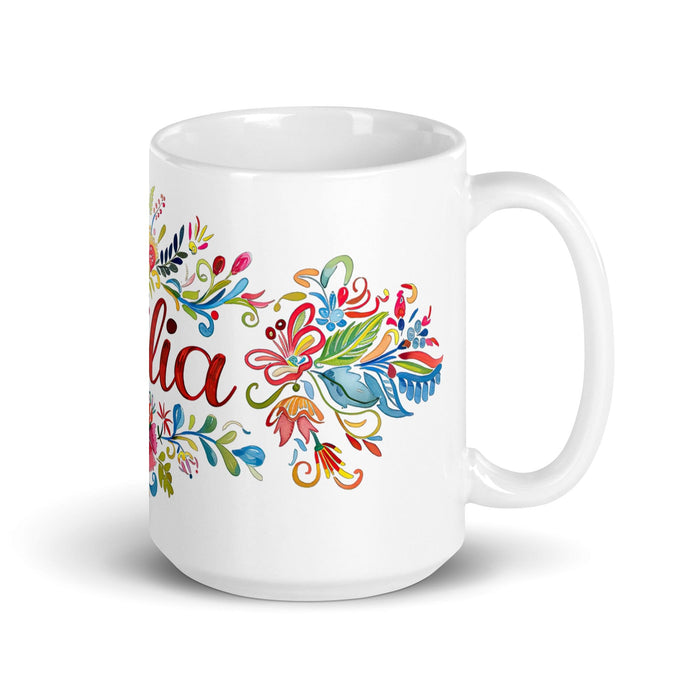 Mar Exclusive Name Art Piece Home Office Work Coffee Mug Mexican Spanish Pride Gift Cup One-Of-A-Kind Calligraphy White Glossy Mug | M7 Mexicada 15 oz