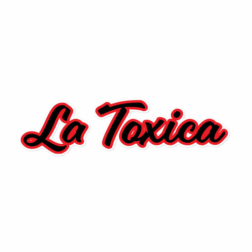 La Toxica Spanish Mexican Bingo Game Funny Toxic No Bubble Stickers Mexicada 15″×3.75″