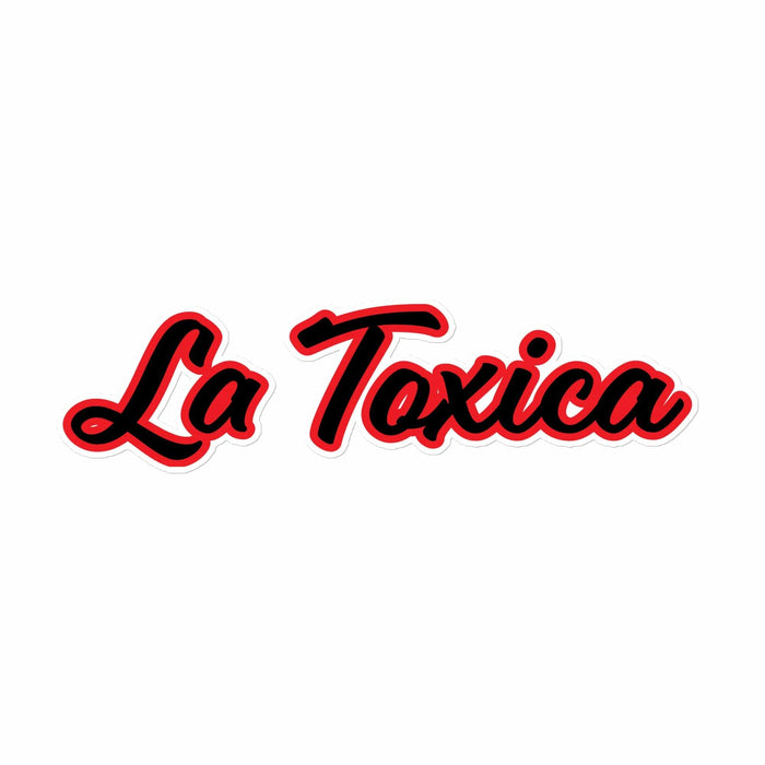 La Toxica Spanish Mexican Bingo Game Funny Toxic No Bubble Stickers Mexicada 15″×3.75″