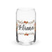 Eliana Exclusive Name Art Piece Can-Shaped Glass Home Office Work Mexican Spanish Pride Gift Cup One-Of-A-Kind Calligraphy Glass | E4 Mexicada 16 oz