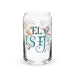 El Isfj Exclusive Art Piece Can-Shaped Glass Home Office Work Mexican Spanish Pride Gift Cup One-Of-A-Kind Calligraphy Glass | E19 Mexicada 16 oz