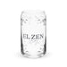 El Zen Exclusive Art Piece Can-Shaped Glass Home Office Work Mexican Spanish Pride Gift Cup One-Of-A-Kind Calligraphy Glass | E8 Mexicada 16 oz