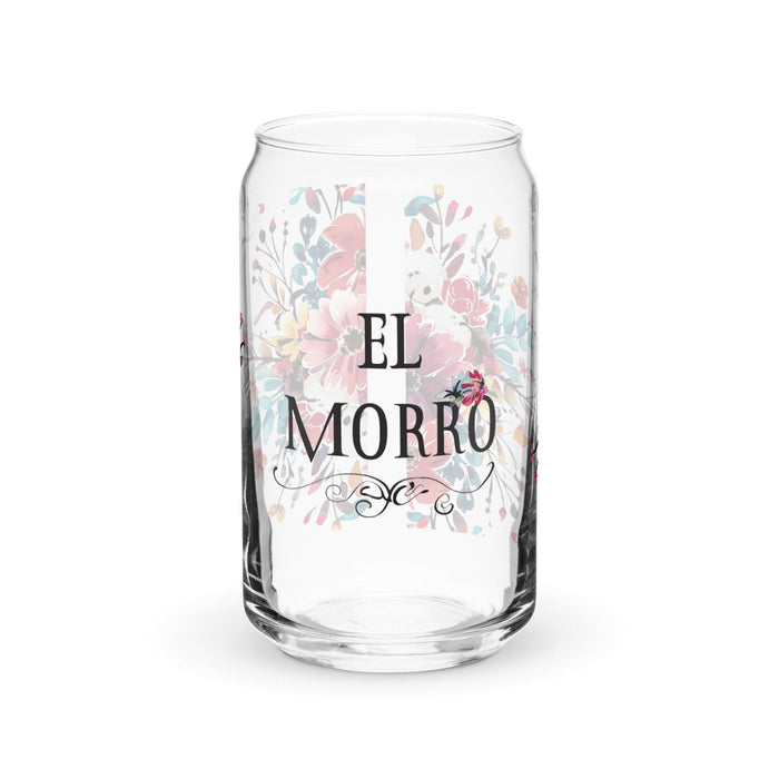 El Morro Exclusive Art Piece Can-Shaped Glass Home Office Work Mexican Spanish Pride Gift Cup One-Of-A-Kind Calligraphy Glass | E12 Mexicada 16 oz