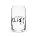 El Rey Exclusive Art Piece Can-Shaped Glass Home Office Work Mexican Spanish Pride Gift Cup One-Of-A-Kind Calligraphy Glass | E6 Mexicada 16 oz