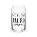 El Tauro Exclusive Art Piece Can-Shaped Glass Home Office Work Mexican Spanish Pride Gift Cup One-Of-A-Kind Calligraphy Glass | E12 Mexicada 16 oz