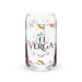 El Verga Exclusive Art Piece Can-Shaped Glass Home Office Work Mexican Spanish Pride Gift Cup One-Of-A-Kind Calligraphy Glass | E3 Mexicada 16 oz