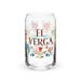 El Verga Exclusive Art Piece Can-Shaped Glass Home Office Work Mexican Spanish Pride Gift Cup One-Of-A-Kind Calligraphy Glass | E14 Mexicada 16 oz