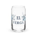 El Verga Exclusive Art Piece Can-Shaped Glass Home Office Work Mexican Spanish Pride Gift Cup One-Of-A-Kind Calligraphy Glass | E15 Mexicada 16 oz