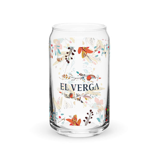 El Verga Exclusive Art Piece Can-Shaped Glass Home Office Work Mexican Spanish Pride Gift Cup One-Of-A-Kind Calligraphy Glass | E2 Mexicada 16 oz