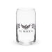 El Wicca Exclusive Art Piece Can-Shaped Glass Home Office Work Mexican Spanish Pride Gift Cup One-Of-A-Kind Calligraphy Glass | E1 Mexicada 16 oz