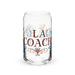 La Coach Exclusive Art Piece Can-Shaped Glass Home Office Work Mexican Spanish Pride Gift Cup One-Of-A-Kind Calligraphy Glass | L14 Mexicada 16 oz