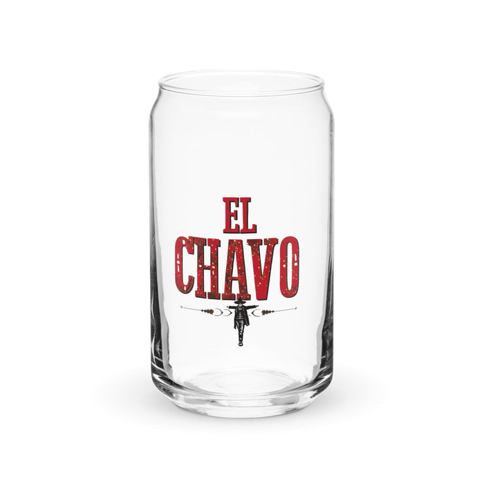 El Chavo Exclusive Art Piece Can-Shaped Glass Home Office Work Mexican Spanish Pride Gift Cup One-Of-A-Kind Calligraphy Glass | E1 Mexicada 16 oz