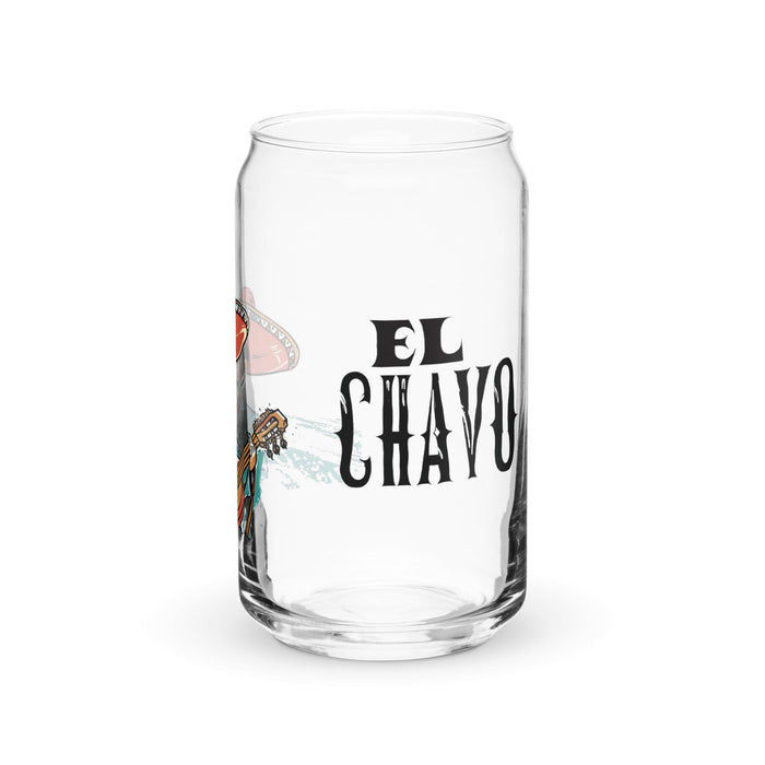 El Chavo Exclusive Art Piece Can-Shaped Glass Home Office Work Mexican Spanish Pride Gift Cup One-Of-A-Kind Calligraphy Glass | E14 Mexicada 16 oz