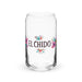 El Chido Exclusive Art Piece Can-Shaped Glass Home Office Work Mexican Spanish Pride Gift Cup One-Of-A-Kind Calligraphy Glass | E4 Mexicada 16 oz