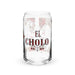 El Cholo Exclusive Art Piece Can-Shaped Glass Home Office Work Mexican Spanish Pride Gift Cup One-Of-A-Kind Calligraphy Glass | E3 Mexicada 16 oz