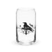 El Crow Exclusive Art Piece Can-Shaped Glass Home Office Work Mexican Spanish Pride Gift Cup One-Of-A-Kind Calligraphy Glass | E4 Mexicada 16 oz