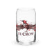 El Crow Exclusive Art Piece Can-Shaped Glass Home Office Work Mexican Spanish Pride Gift Cup One-Of-A-Kind Calligraphy Glass | E12 Mexicada 16 oz