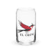 El Crow Exclusive Art Piece Can-Shaped Glass Home Office Work Mexican Spanish Pride Gift Cup One-Of-A-Kind Calligraphy Glass | E19 Mexicada 16 oz