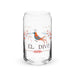 El Divo Exclusive Art Piece Can-Shaped Glass Home Office Work Mexican Spanish Pride Gift Cup One-Of-A-Kind Calligraphy Glass | E8 Mexicada 16 oz