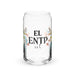 El Entp Exclusive Art Piece Can-Shaped Glass Home Office Work Mexican Spanish Pride Gift Cup One-Of-A-Kind Calligraphy Glass | E3 Mexicada 16 oz