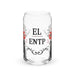 El Entp Exclusive Art Piece Can-Shaped Glass Home Office Work Mexican Spanish Pride Gift Cup One-Of-A-Kind Calligraphy Glass | E9 Mexicada 16 oz