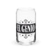 El Genio Exclusive Art Piece Can-Shaped Glass Home Office Work Mexican Spanish Pride Gift Cup One-Of-A-Kind Calligraphy Glass | E2 Mexicada 16 oz