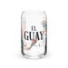 El Guay Exclusive Art Piece Can-Shaped Glass Home Office Work Mexican Spanish Pride Gift Cup One-Of-A-Kind Calligraphy Glass | E4 Mexicada 16 oz